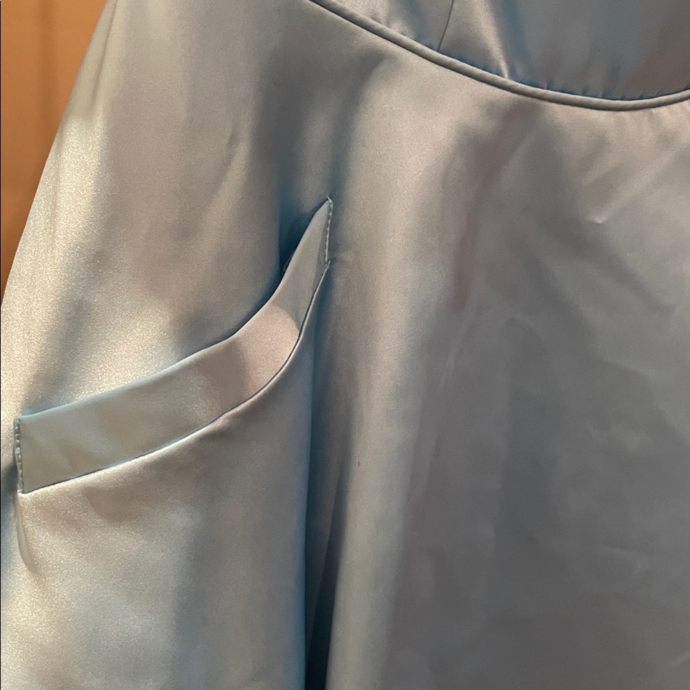 Sherri Hill Light Blue Formal Strapless Dress - Picture 5 of 13
